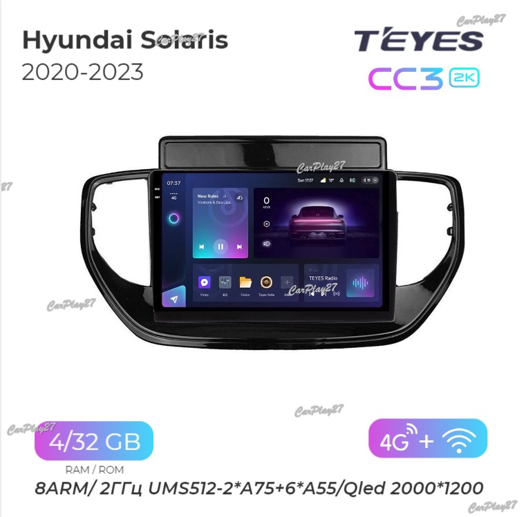 Магнитола штатная Hyundai Solaris 2020