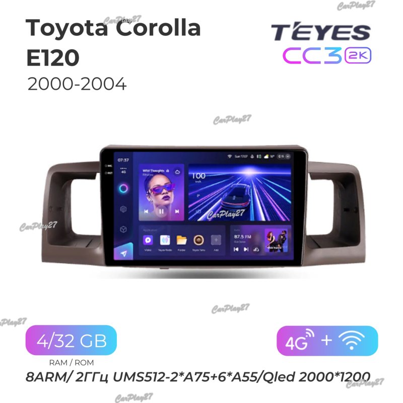 Магнитола штатная Toyota Corolla 2000