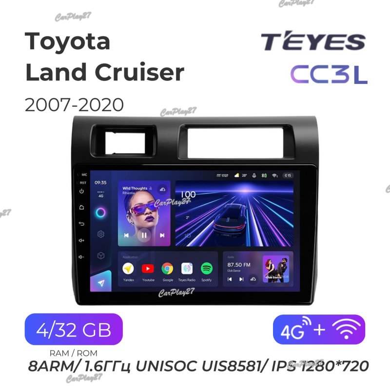 Магнитола штатная Toyota Land Cruiser Prado 70 2007