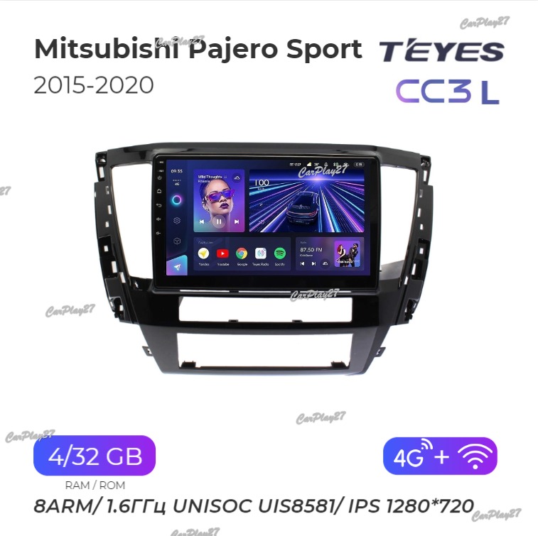 Магнитола штатная Mitsubishi Pajero Sport 2015