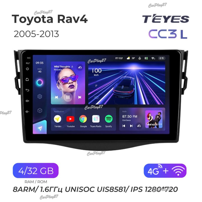 Магнитола штатная Toyota Rav4 2005