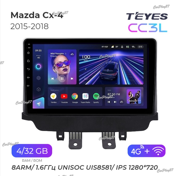 Магнитола штатная Mazda CX 3 2015