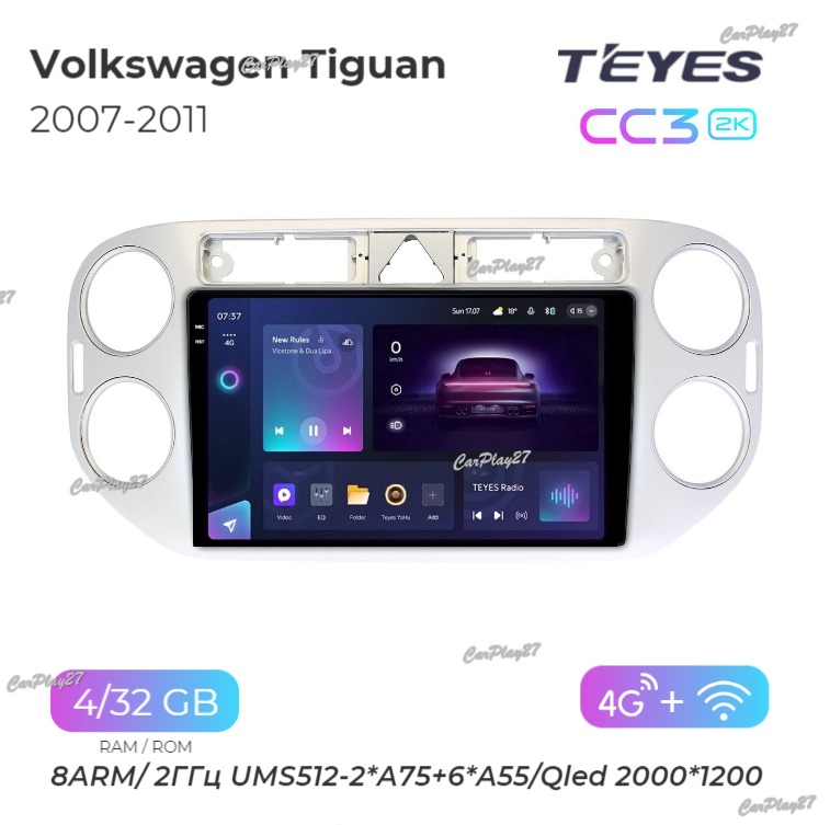 Магнитола штатная Volkswagen Tiguan 2007