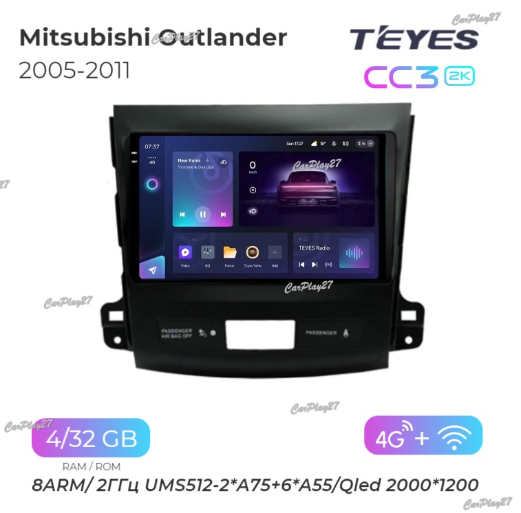 Магнитола штатная Mitsubishi Outlander 2005