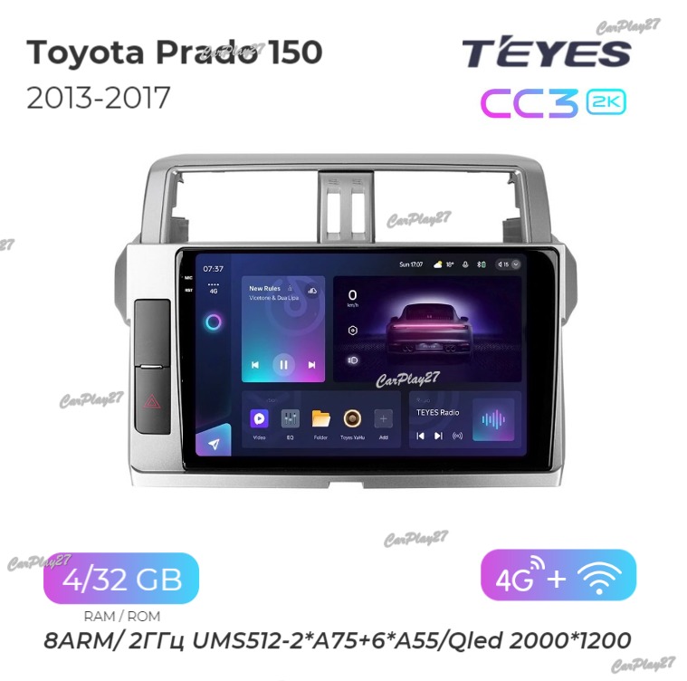 Магнитола штатная Toyota Land Cruiser Prado 150 2013