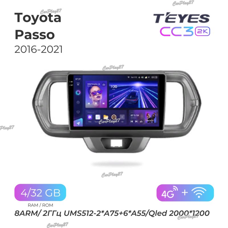 Магнитола штатная Toyota Passo 2016