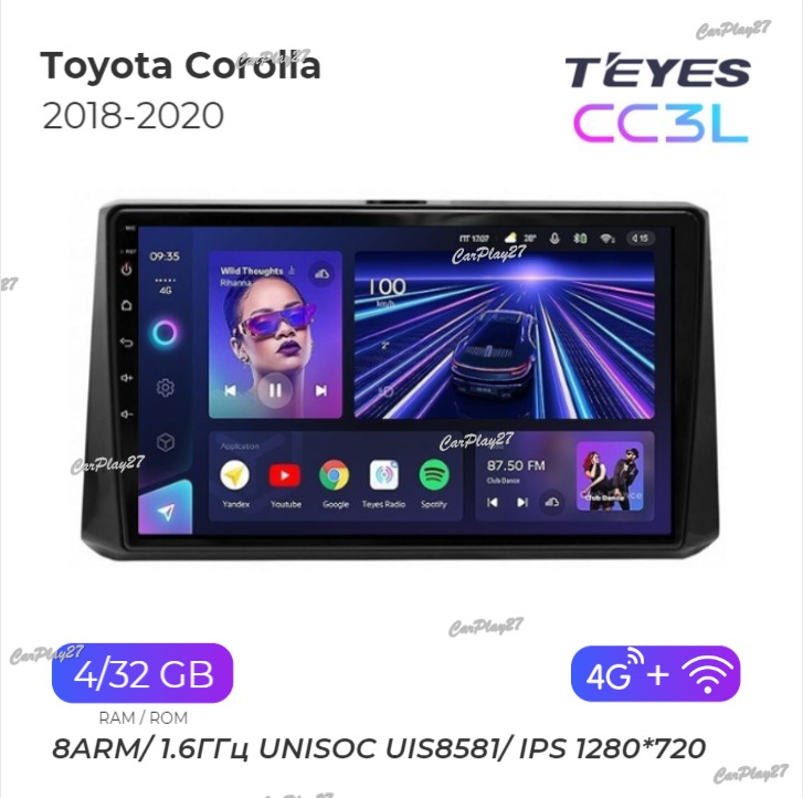 Магнитола штатная Toyota Corolla 2018