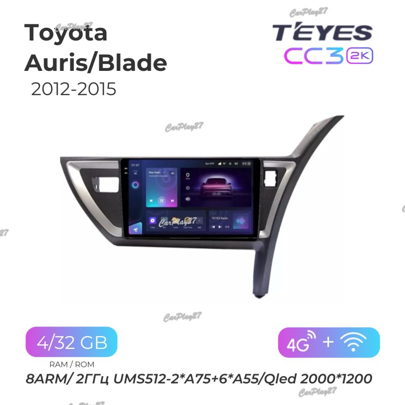 Магнитола штатная Toyota Auris/Blade 2012