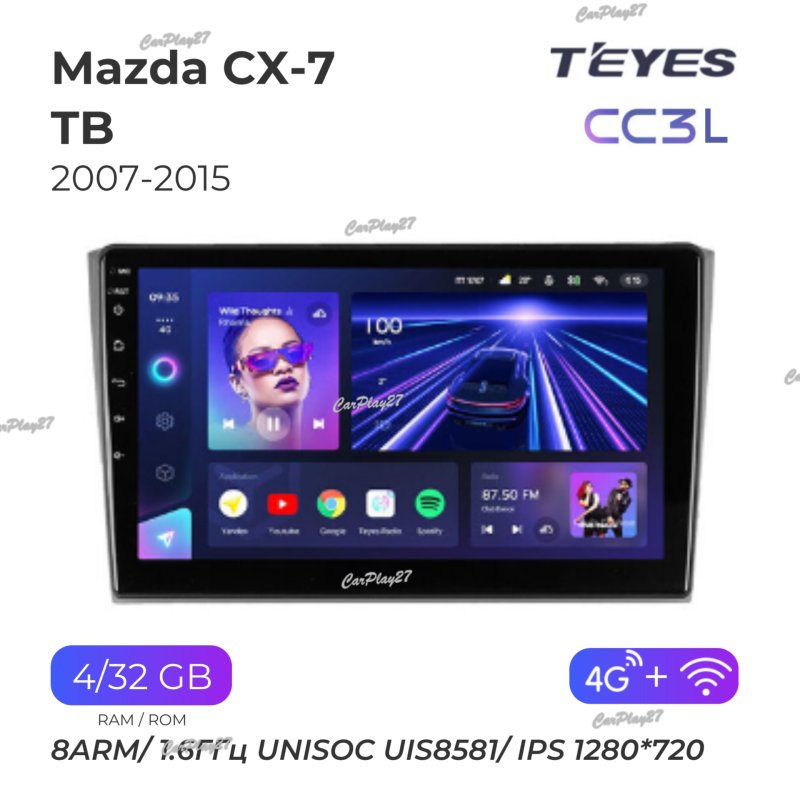Магнитола штатная Mazda CX-9 2007