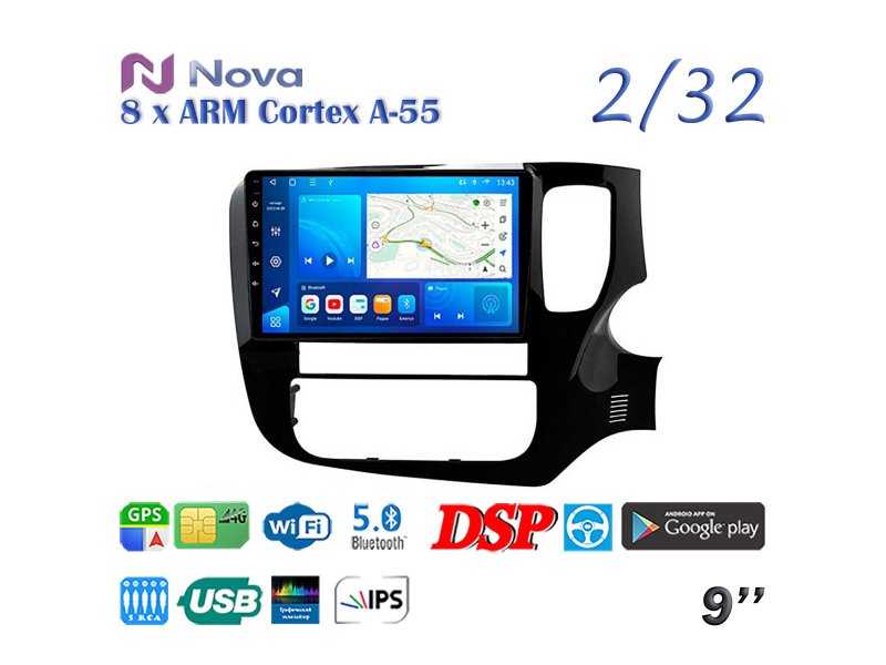 Магнитола штатная Mitsubishi Outlander 2013