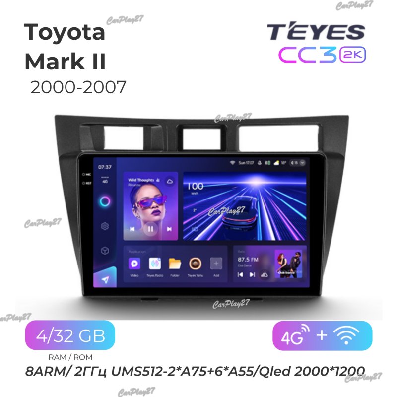 Магнитола штатная Toyota Mark 2 2000