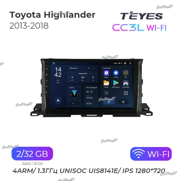 Магнитола штатная Toyota Highlander 2013