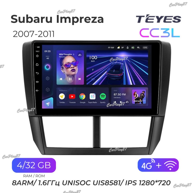 Магнитола штатная Subaru Impreza 2007