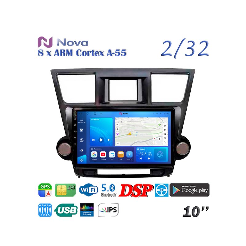 Магнитола штатная Toyota Highlander 2007