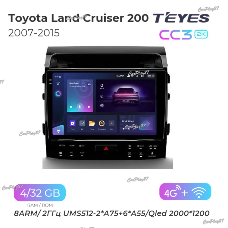 Магнитола штатная Toyota Land Cruiser 200 2007