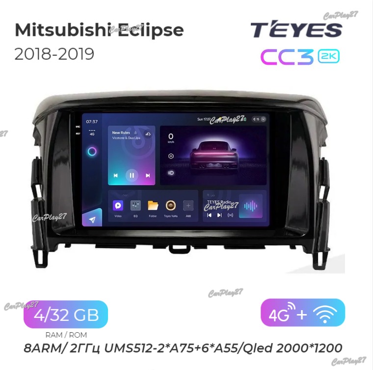 Магнитола штатная Mitsubishi Eclipse Cross 2018