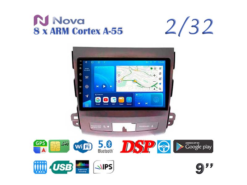 Магнитола штатная Mitsubishi Outlander 2007