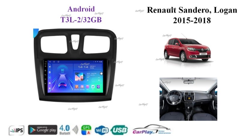 Магнитола штатная Renault Sandero 2015