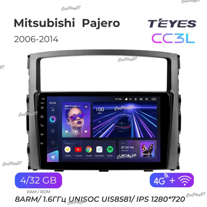 Магнитола штатная Mitsubishi Pajero 2006