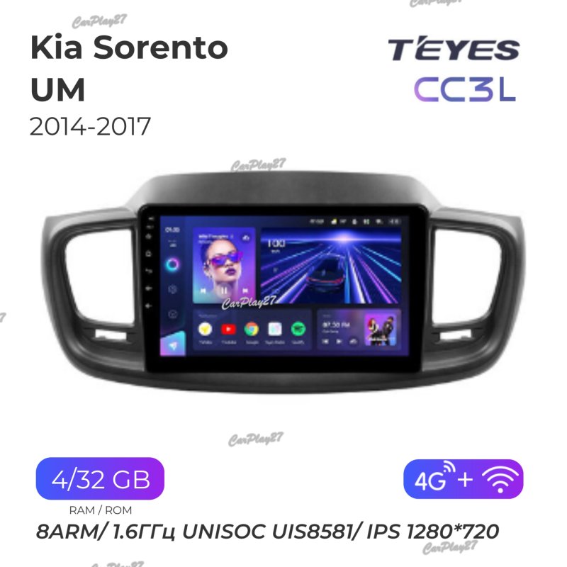 Магнитола штатная Kia Sorento 2014