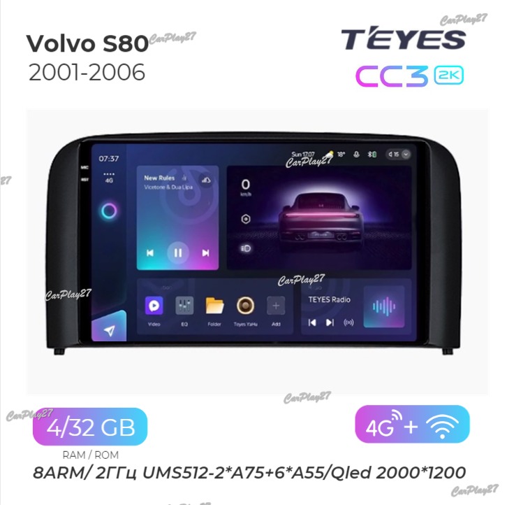 Магнитола штатная Volvo S80 2001