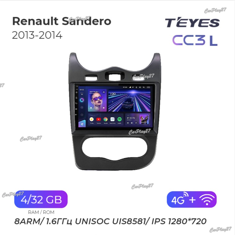 Магнитола штатная Renault Sandero 2013