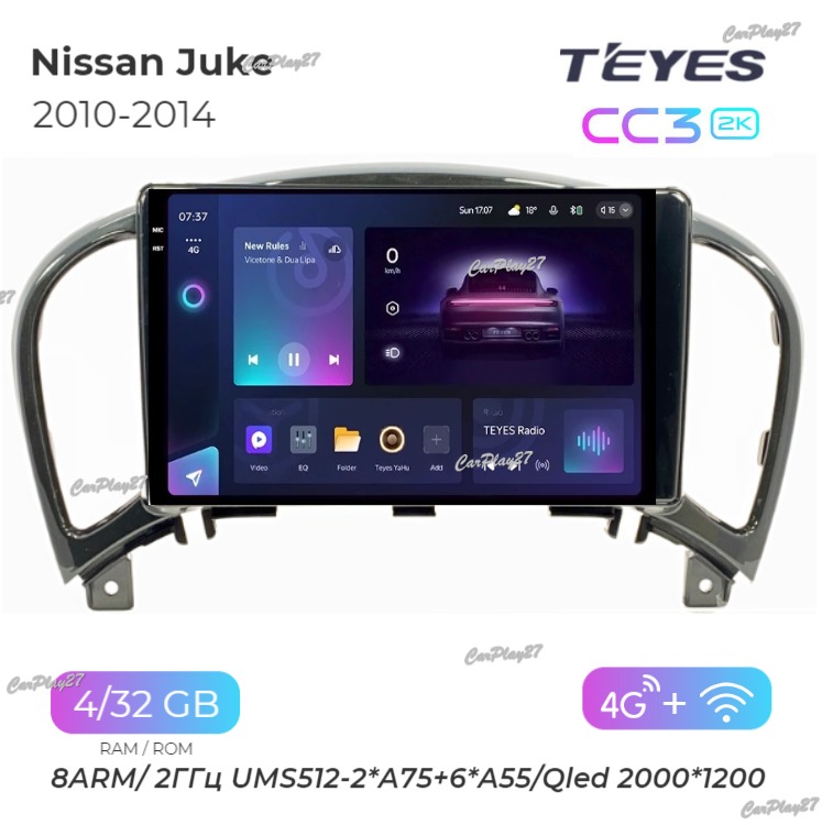 Магнитола штатная Nissan Juke 2010
