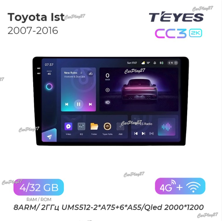 Магнитола штатная Toyota Ist 2007
