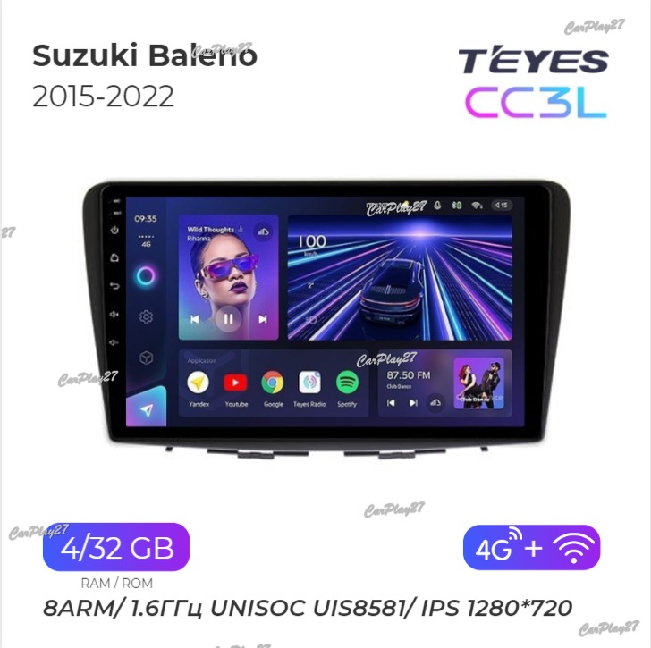 Магнитола штатная Suzuki Baleno 2015