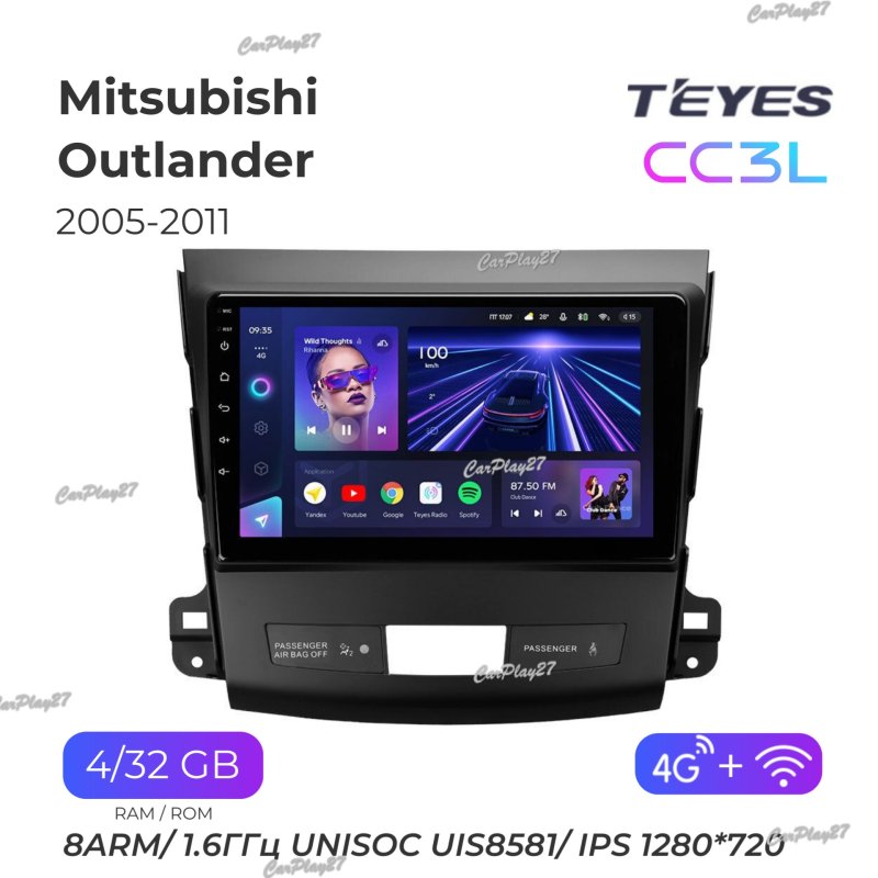 Магнитола штатная Mitsubishi Outlander 2005