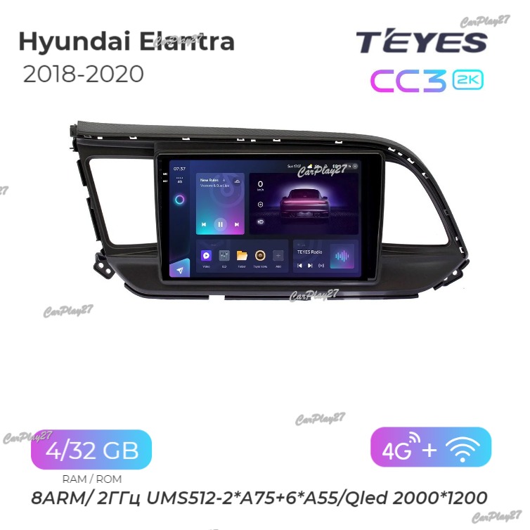 Магнитола штатная Hyundai Elantra 2018