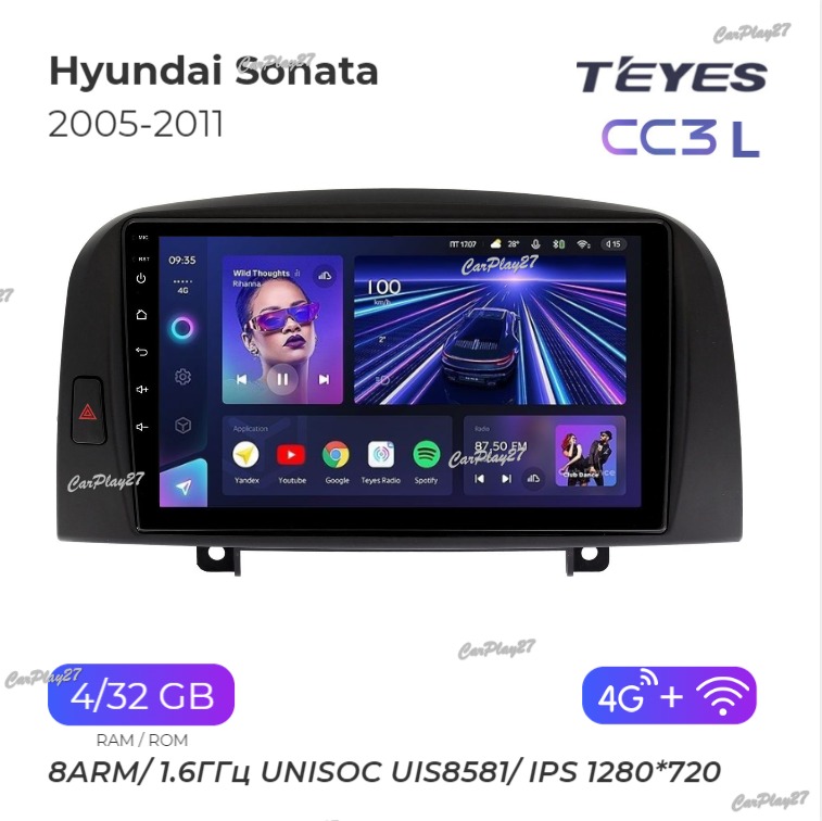 Магнитола штатная Hyundai Sonata 2005