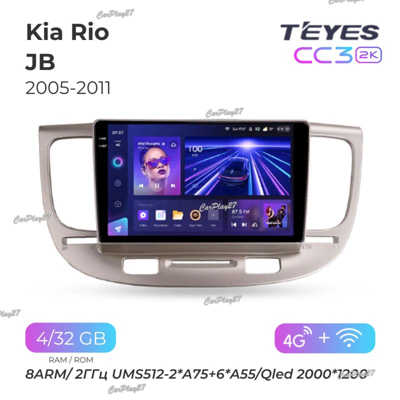 Магнитола штатная Kia Rio 2005