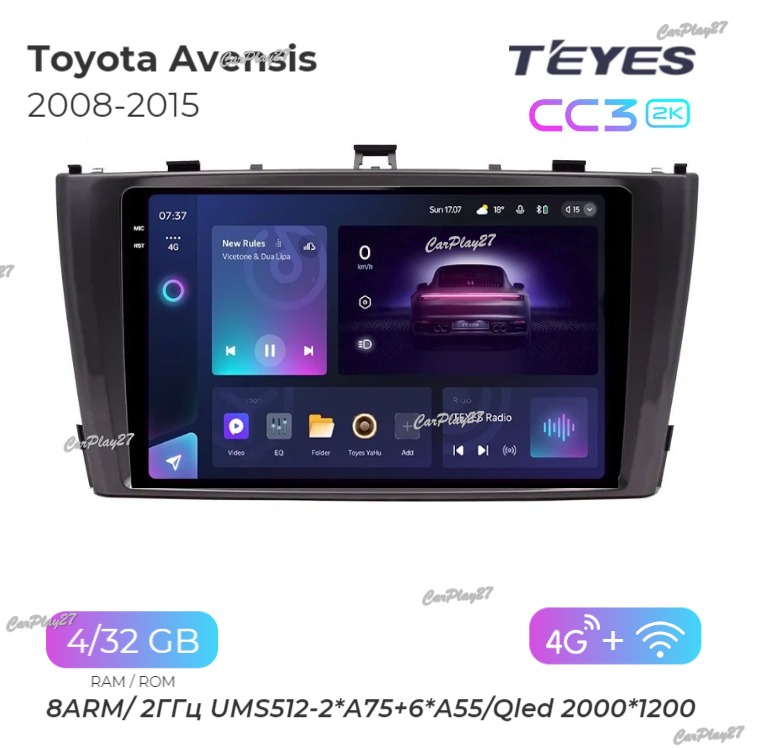 Магнитола штатная Toyota Avensis 2008