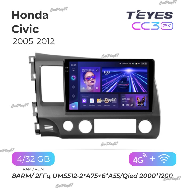 Магнитола штатная Honda Civic 2005 лев.