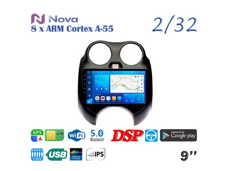 Магнитола штатная Nissan March 2010