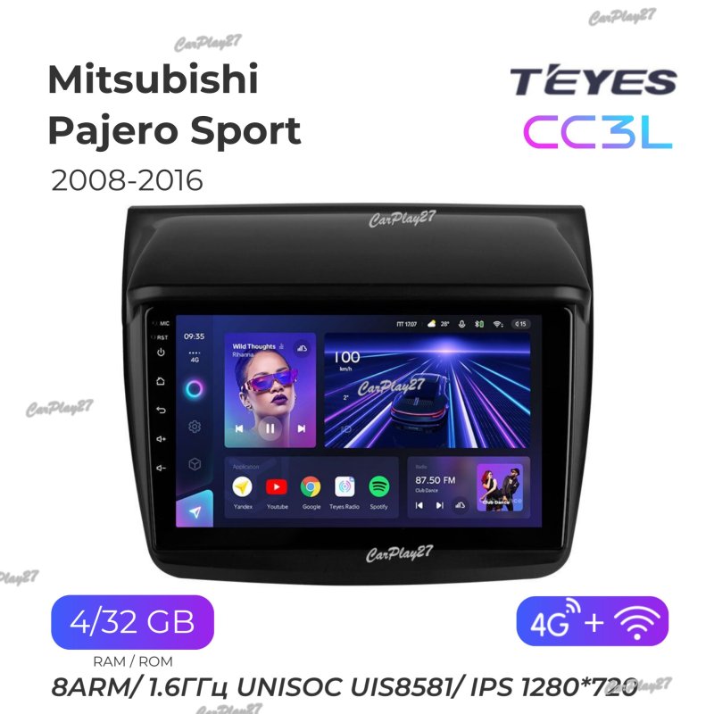 Магнитола штатная Mitsubishi Pajero Sport 2008