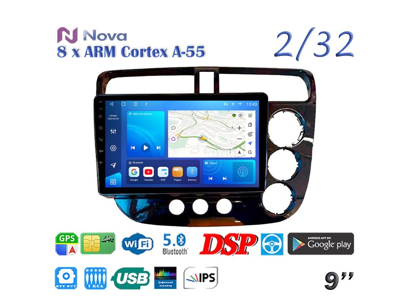 Магнитола штатная Honda Civic 2000