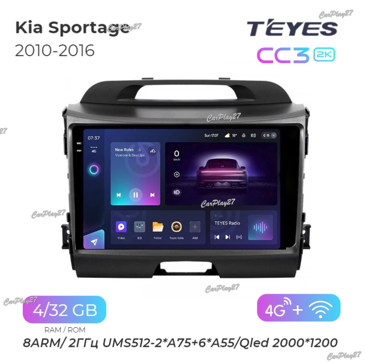 Магнитола штатная Kia Sportage 2010