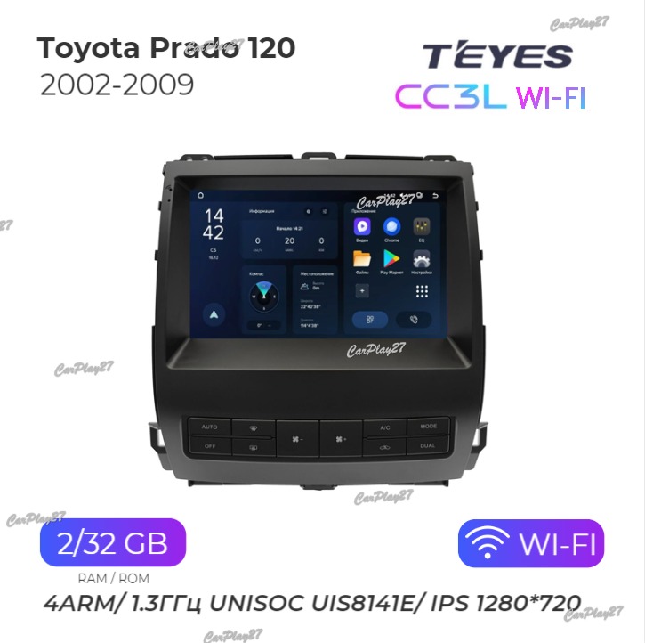 Магнитола штатная Toyota Prado 120 2002