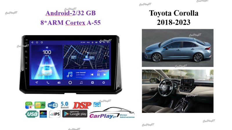 Магнитола штатная Toyota Corolla 2018