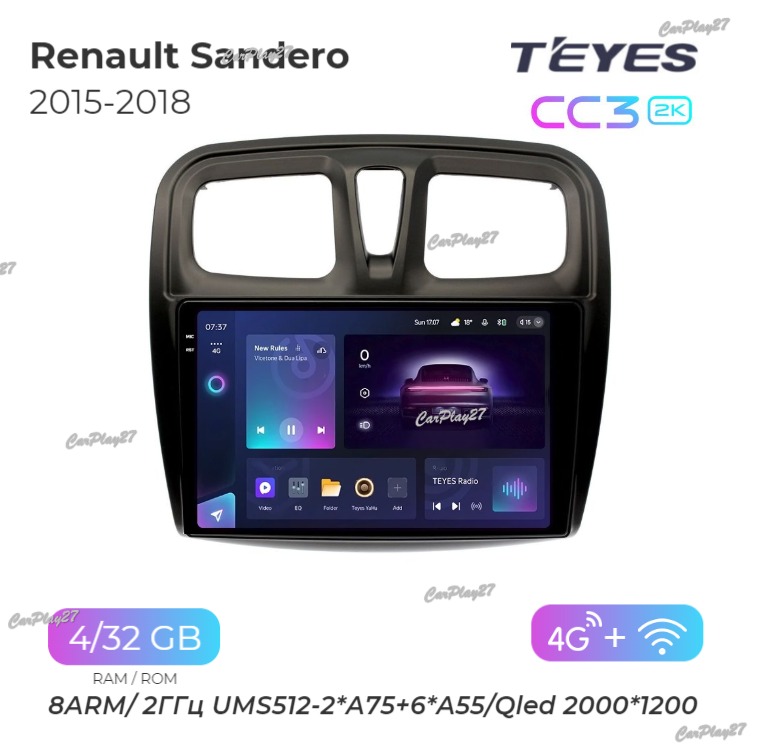 Магнитола штатная Renault Sandero 2015