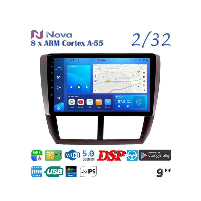 Магнитола штатная Subaru Forester 2007