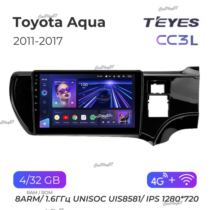 Магнитола штатная Toyota Aqua 2011