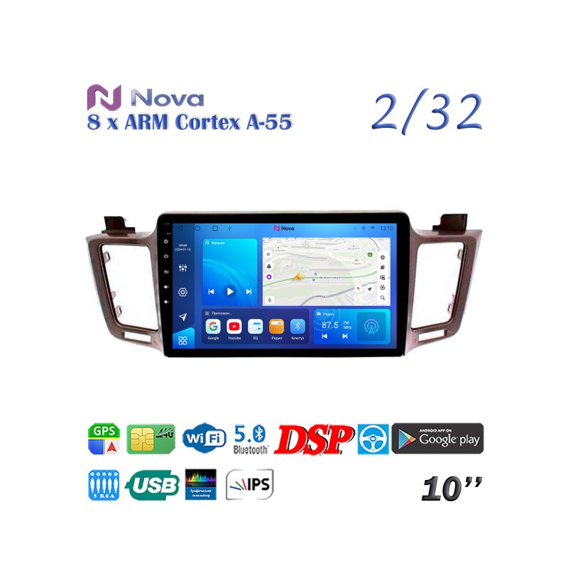 Магнитола штатная Toyota Rav4 2013