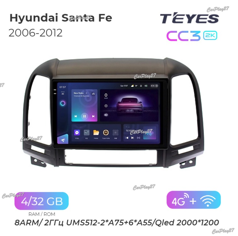 Магнитола штатная Hyundai Santa Fe 2006