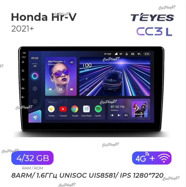 Магнитола штатная Honda HR-V 2021