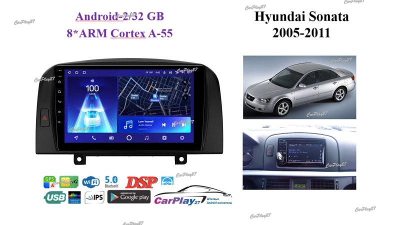Магнитола штатная Hyundai Sonata 2005