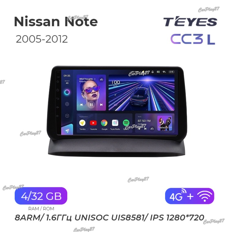 Магнитола штатная Nissan Note 2005