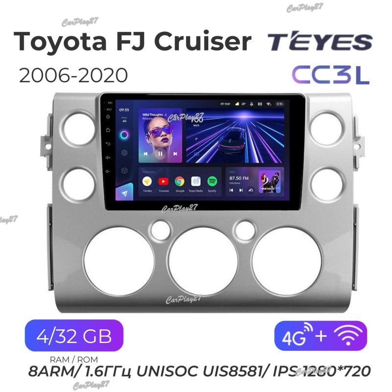 Магнитола штатная Toyota FJ Cruiser 2006